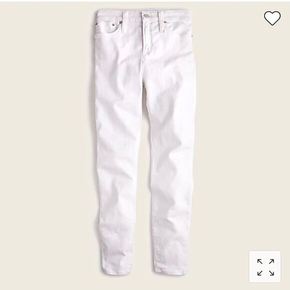 JCREW Curvy Toothpick White Jeans Skinny High Rise 36 (Size 22) - Picture 3 of 13